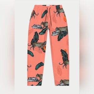 Mavrans Fruta Bomba LAA Pant Coral Leopard Print XL Like New